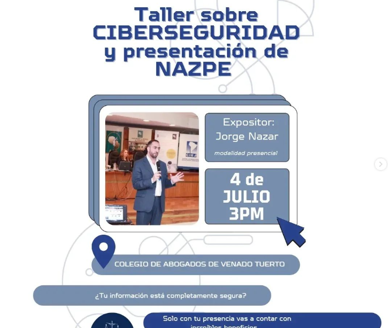 Taller de ciberseguridad en Venado Tuerto